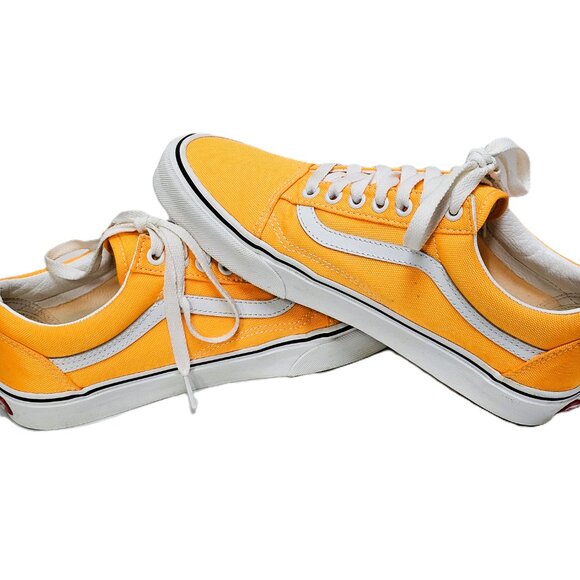 🍊 Vans Neon Orange Old Skool Sneakers – Unique Color, Clean & Classic, W9/M7.5 - Picture 8 of 12